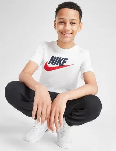 Детская футболка с принтом Sportswear Futura Nike, Weiß — фото 3