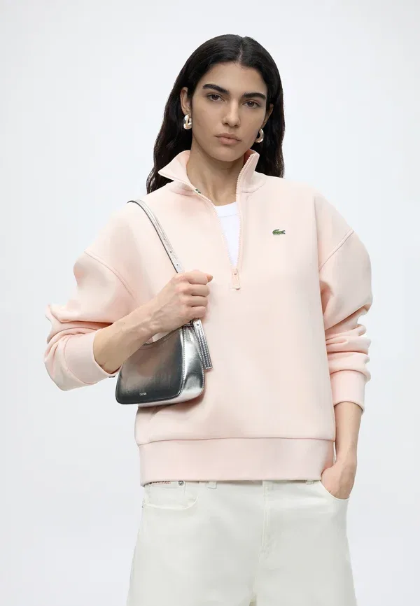 Толстовка Lacoste Розовая, Классическая модель — фото 4