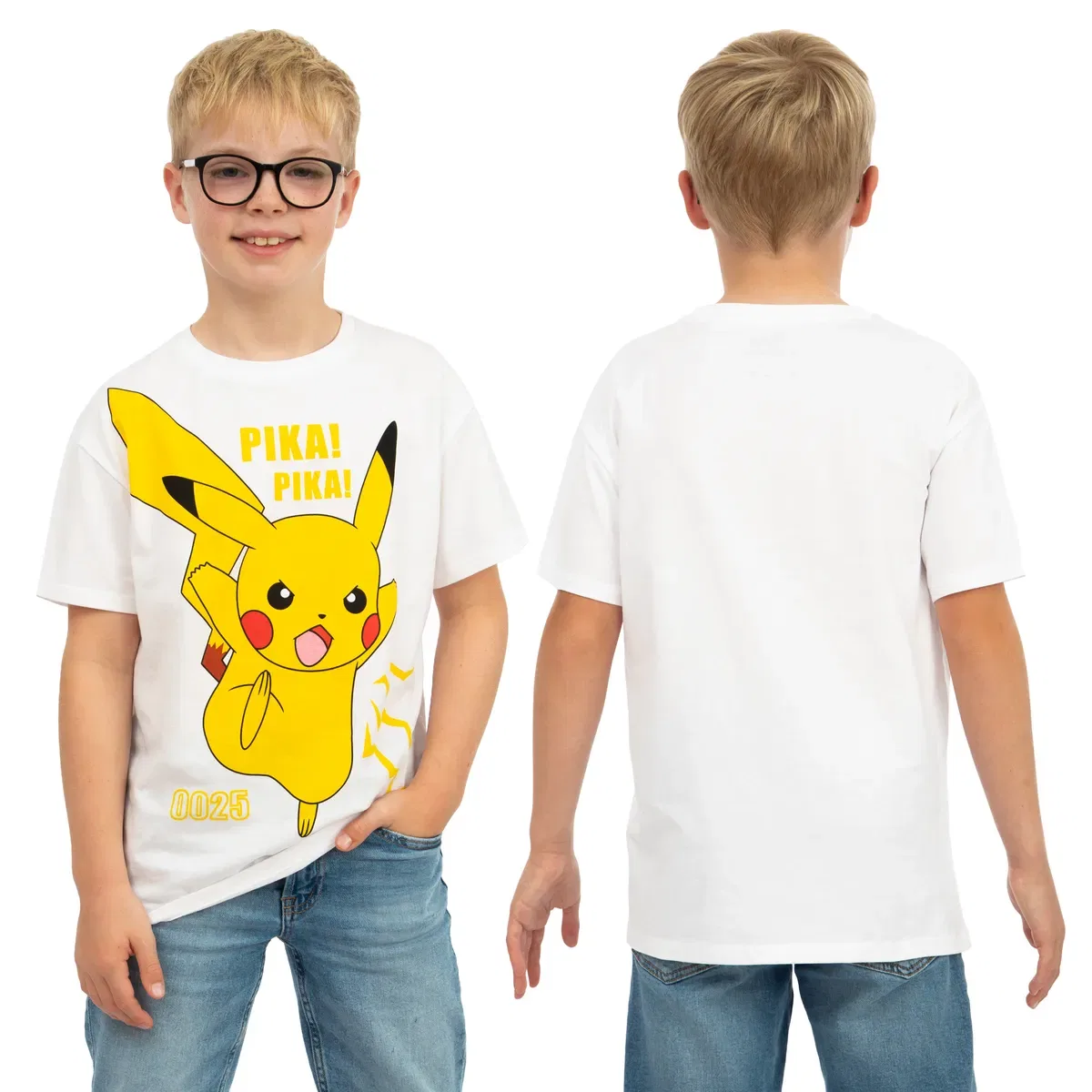 Комплект футболок с принтом Pikachu, Mewtwo, Raichu Pokemon, Multi — фото 2