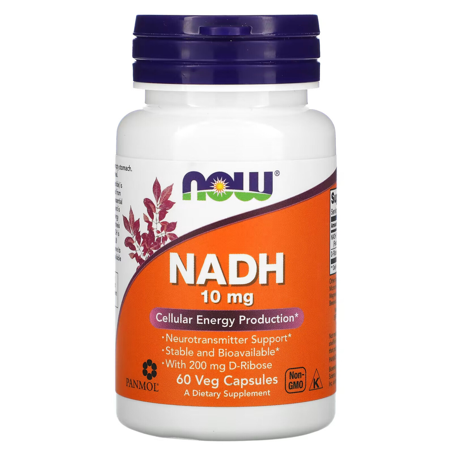 

NOW Foods, НАДH, 10 мг, 60 растительных капсул