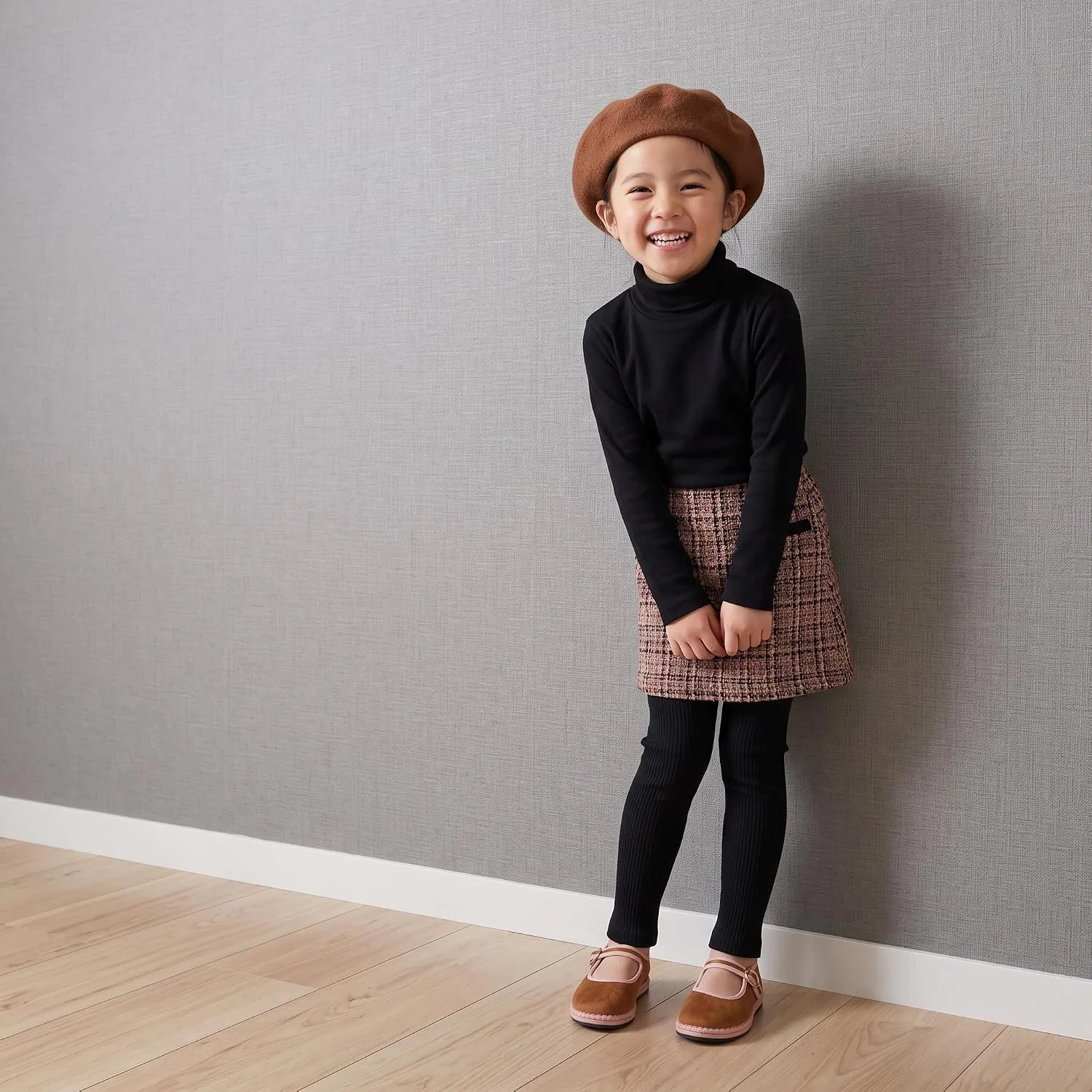 Детские туфли Мэри Джейн для девочек с регулируемой пряжкой CUSHIONAIRE, Brown/Pink — фото 2