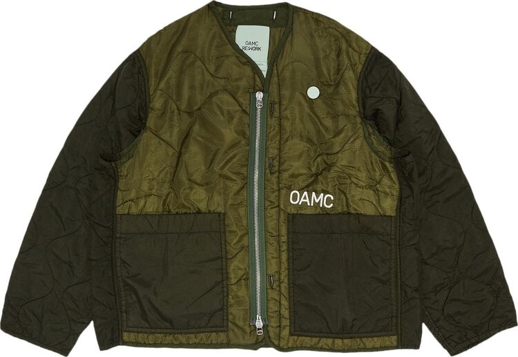 

Куртка OAMC Woven Re Work Zipped Liner 'Sea Green', зеленый
