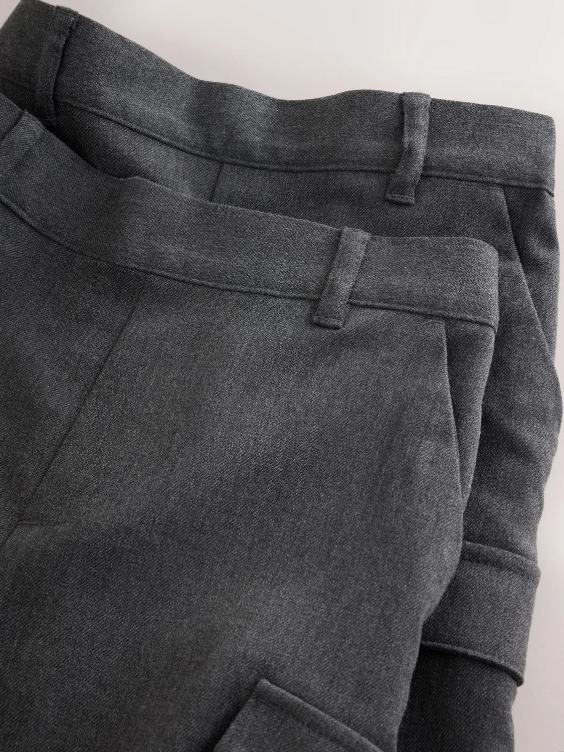 Шорты карго с застежкой на пуговицы, 2 пары Clarks, серые — фото 4