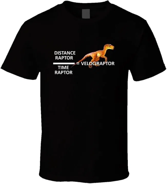 Мужская футболка с принтом Velociraptor Gildan, Black