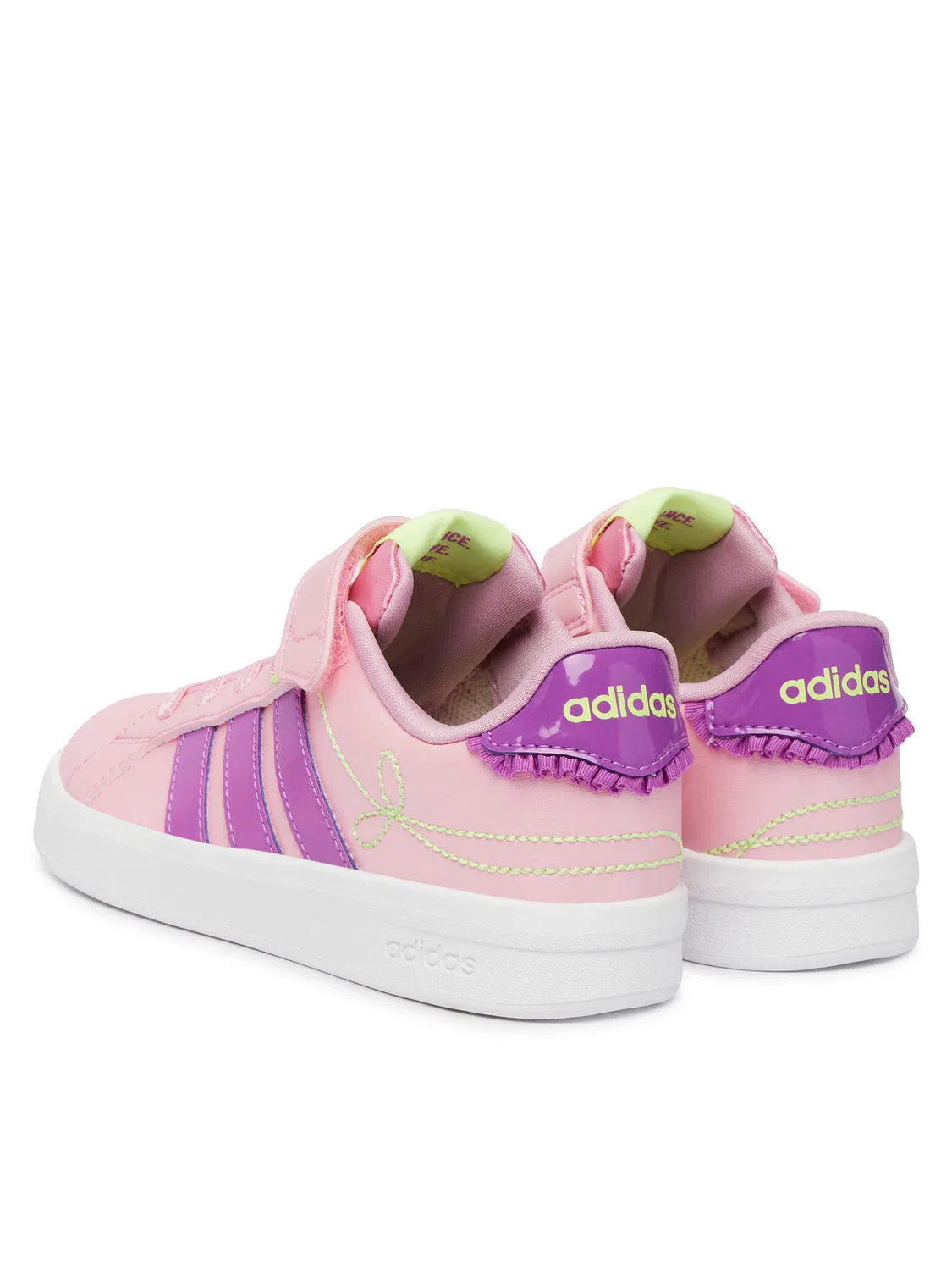 Кроссовки для девочки Grand Court Girls Shoes Children Adidas, розовый — фото 3