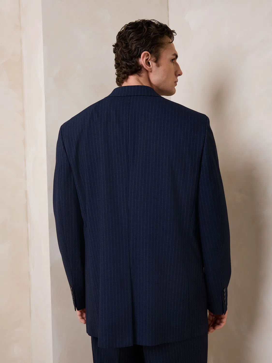 Пиджак свободного кроя с текстурной полоской, Navy Blue Next, Navy — фото 4