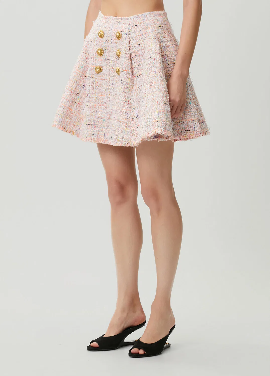 Юбка мини Tweed Balmain, Pink — фото 2