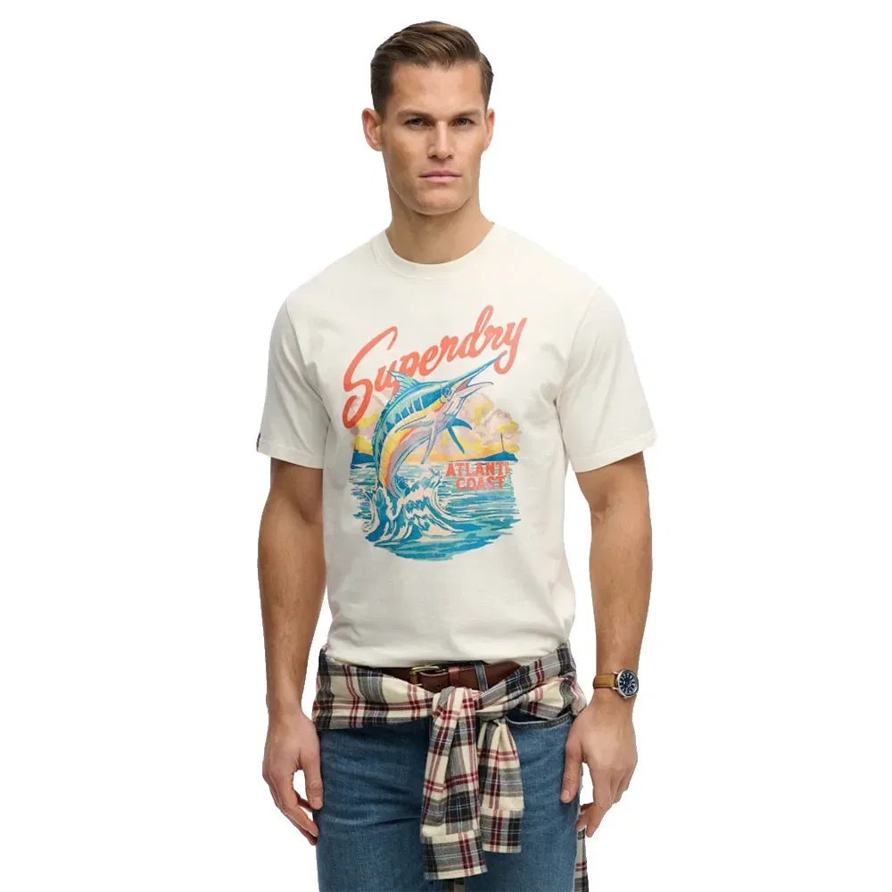 Футболка свободного кроя Superdry Maritime Loose Fit Superdry, белый
