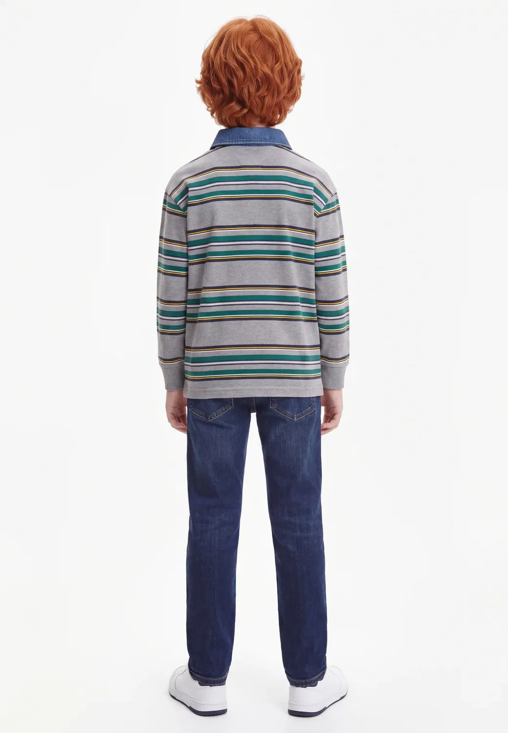 Регби - футболка с длинными рукавами Tommy Hilfiger, Medium Grey Heather — фото 2
