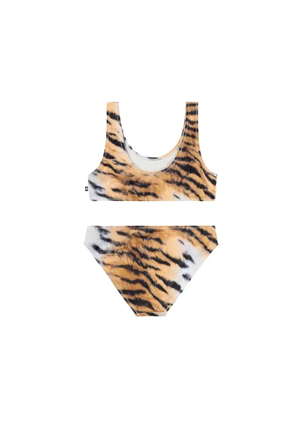 Купальник комплект с принтом Animal print Nola set Molo, Light Brown, светло-коричневый