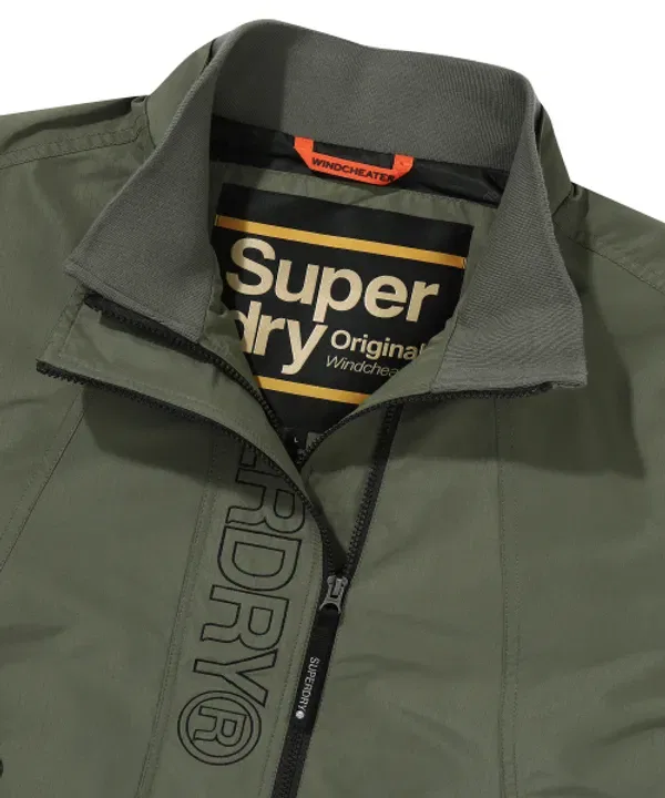Ветровка с высоким воротником, Superdry, хаки — фото 4