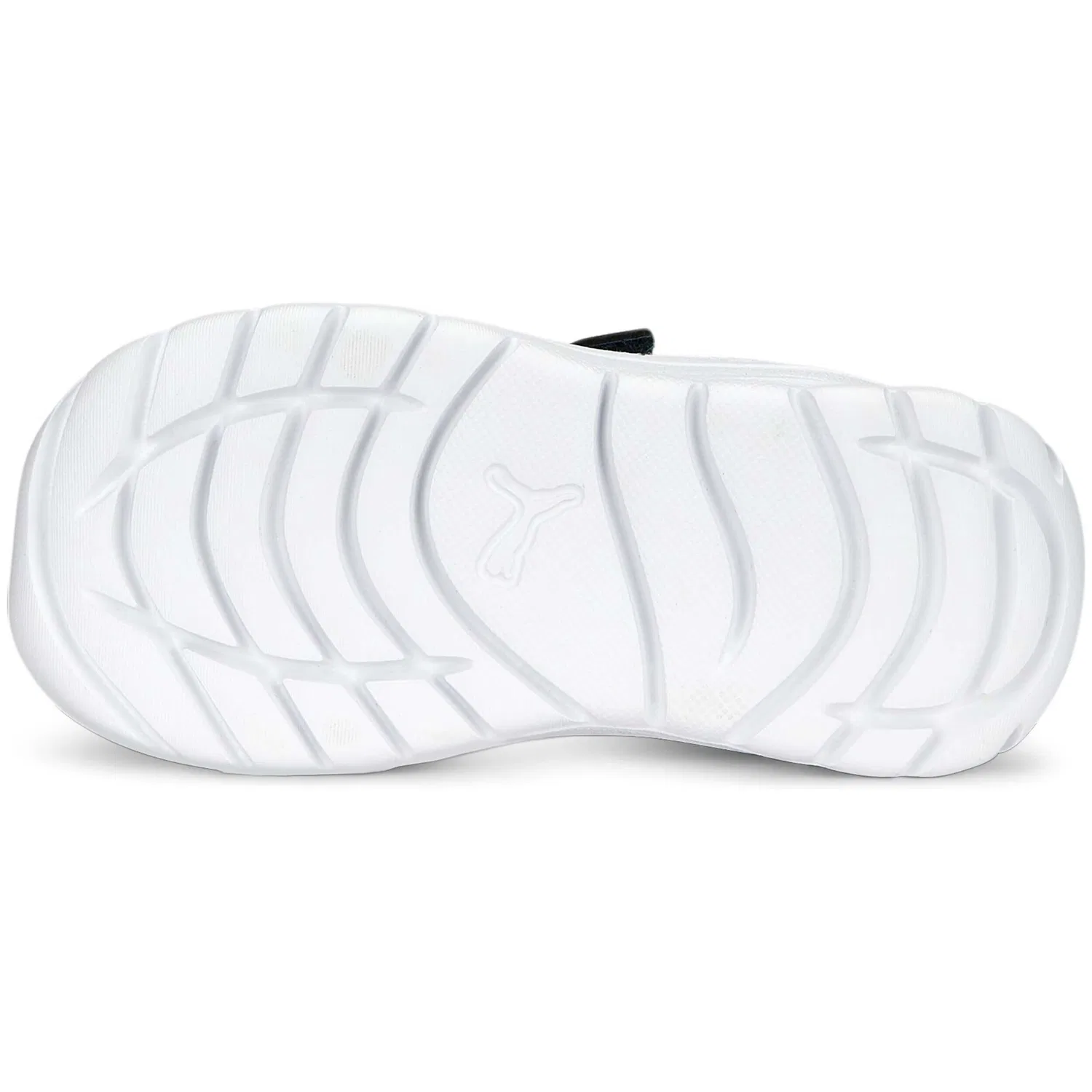 Детские кроссовки из сетки Puma Evolve Run Mesh, Цвет: Bunt Hellgrun Weiss — фото 4