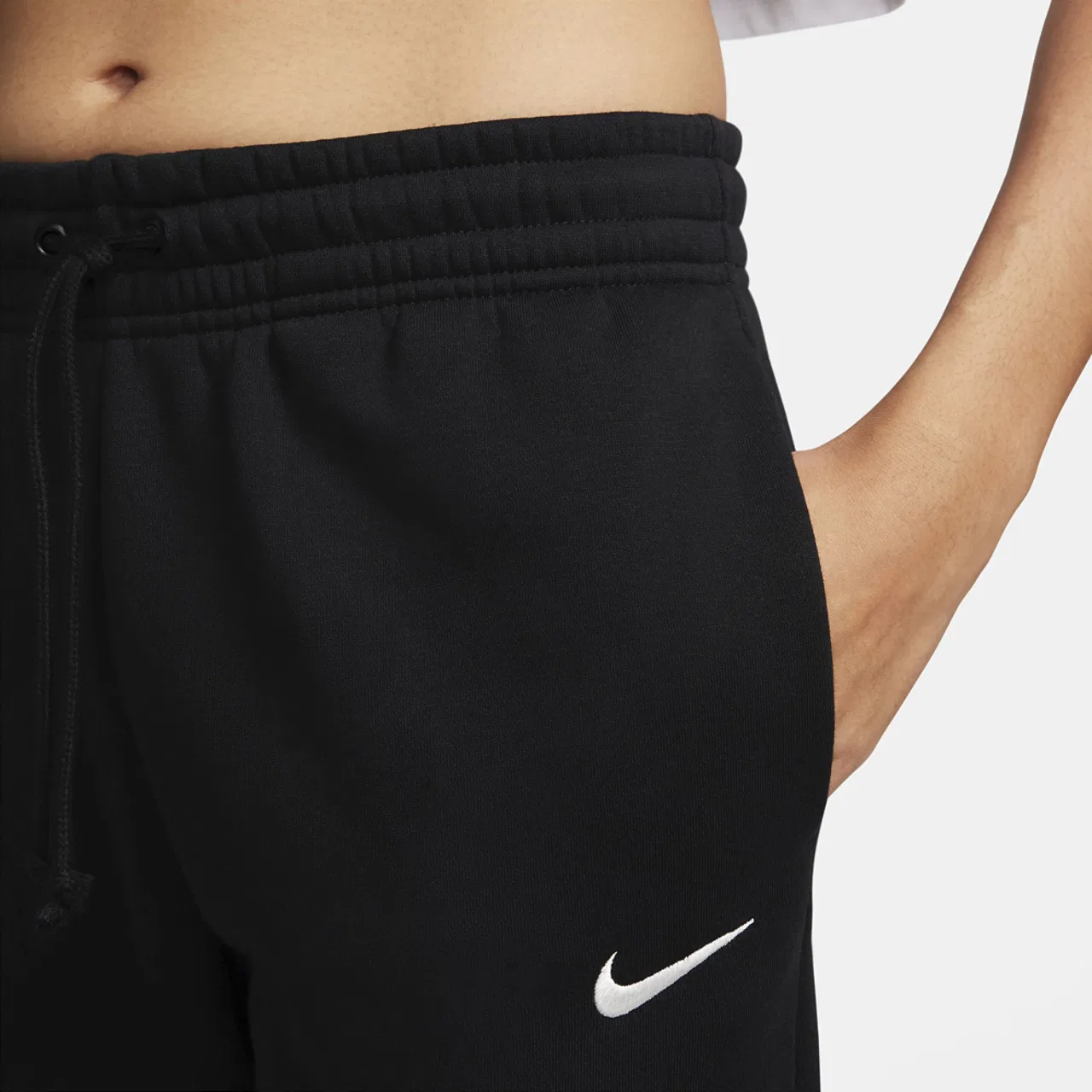 Женские брюки Phoenix Fleece MR Nike, цвет Black/Sail — фото 3