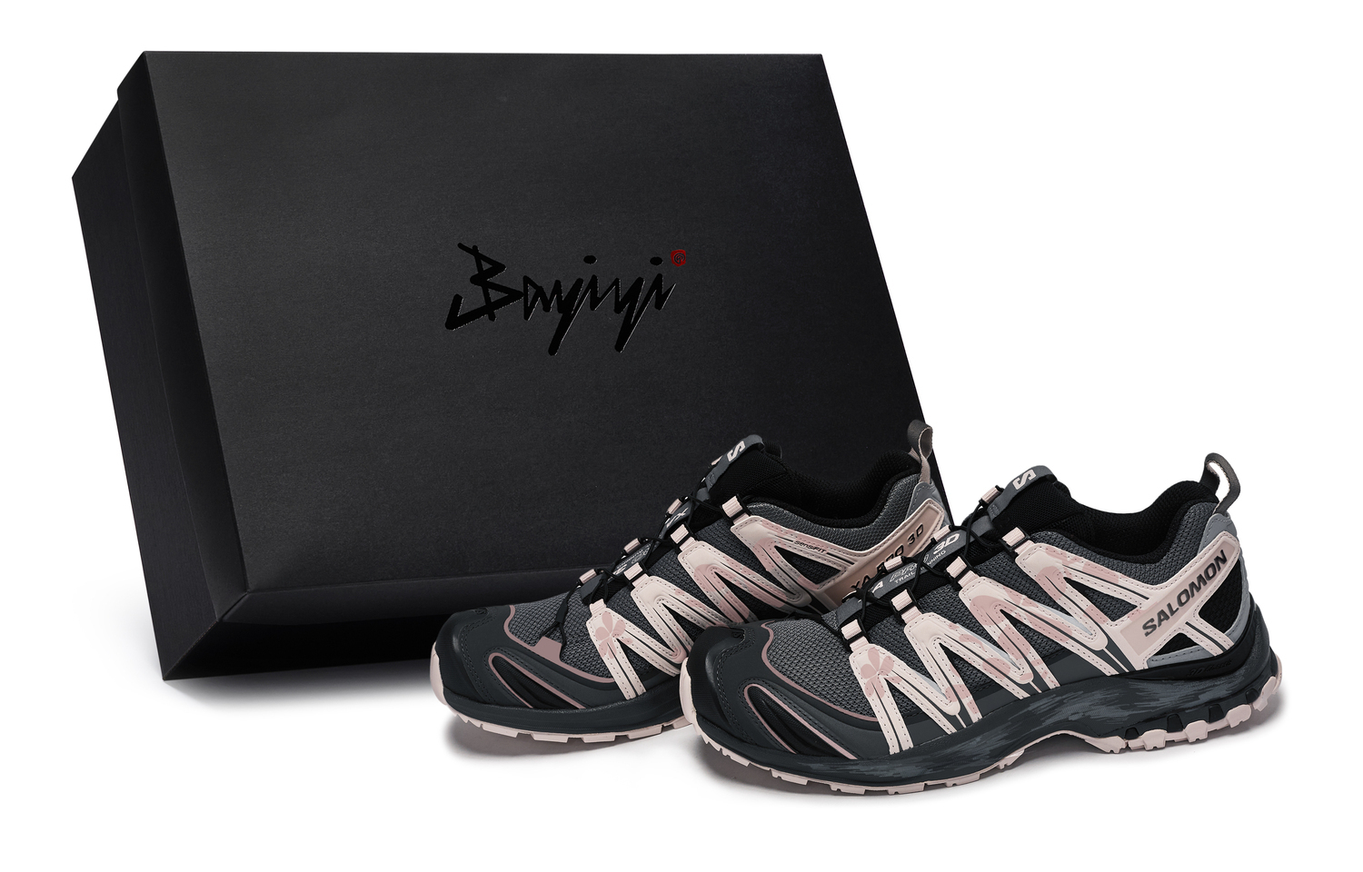 

SALOMON Кроссовки для бега XA PRO 3D Low top Unisex черный серый розовый