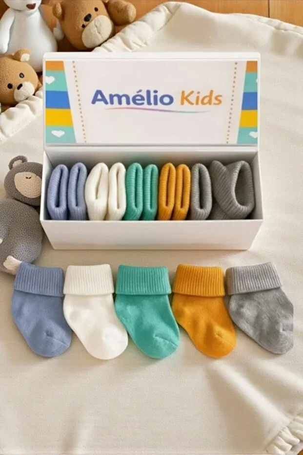 Детские носки хлопковые набор 5 пар Amélio Kids, Multicolor
