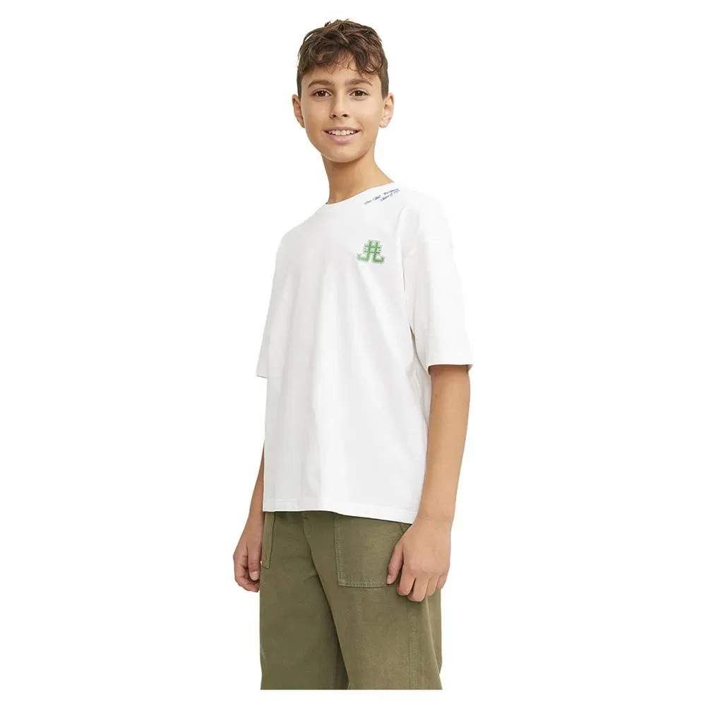 Детская футболка с коротким рукавом Cole Back Jack & jones, White