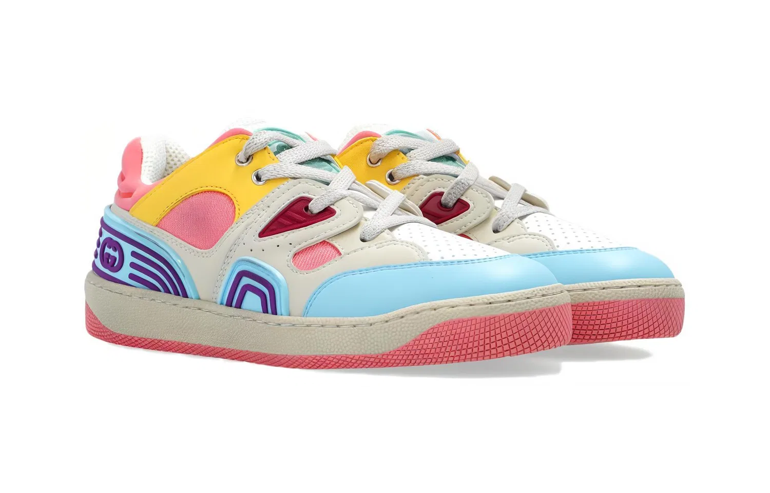 Детские кроссовки GUCCI Basket с низким верхом, GUCCI, Multicolor — фото 4