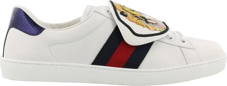 

Кроссовки Gucci New Ace Tiger Strap, белый
