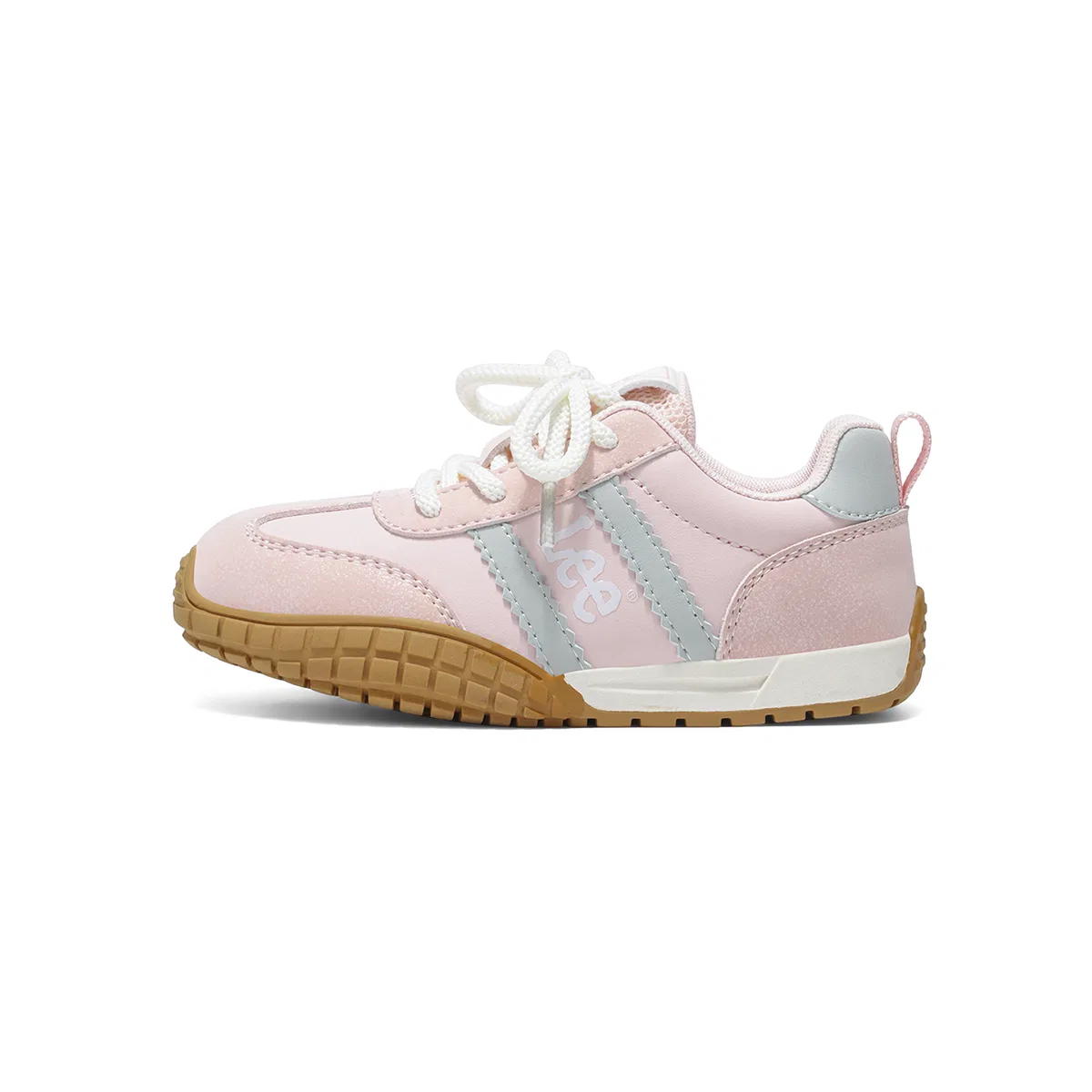 Детские кроссовки из экокожи с низким верхом Pink Lee