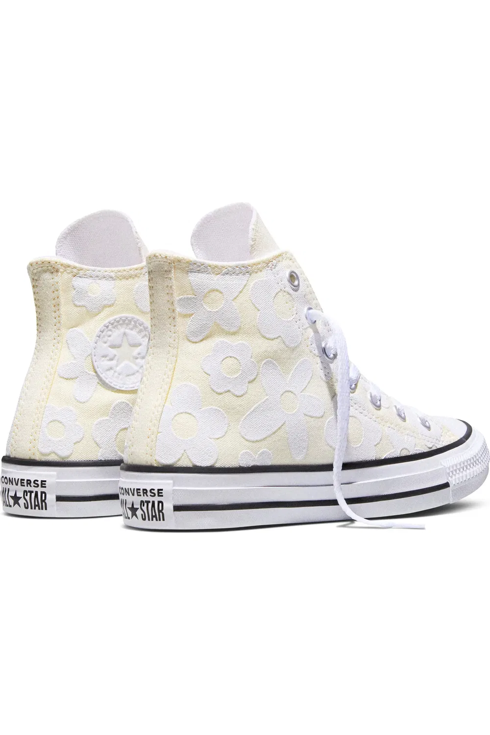 Детские кеды высокие на шнуровке Chuck Taylor All Star Converse, Egret/White/Sil — фото 2