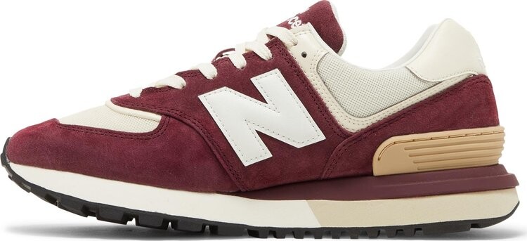 Кроссовки New Balance 574 Legacy 'Burgundy Angora', красный — фото 4
