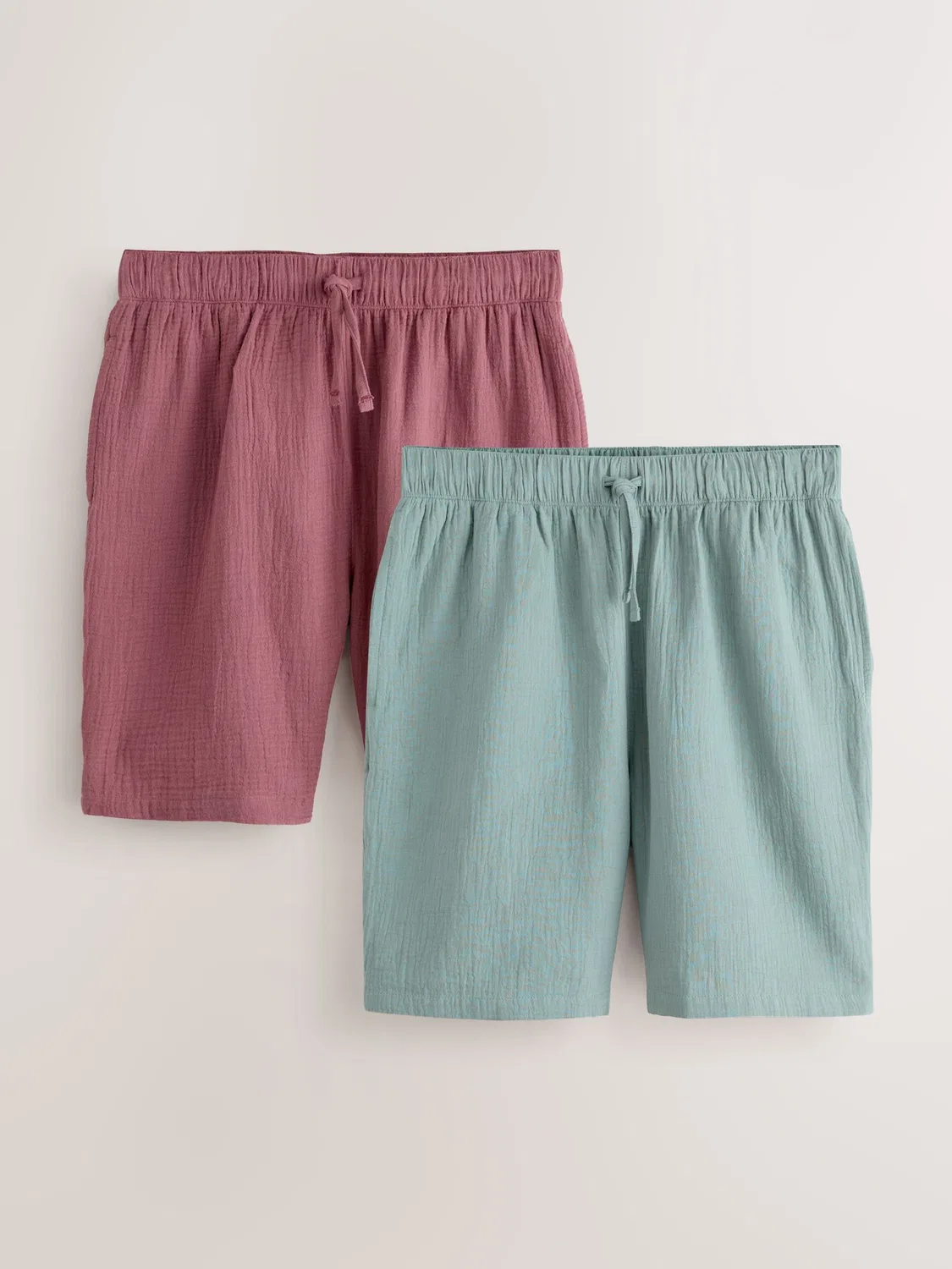 Шорты Cheesecloth 2 Pack Next, зеленый/розовый