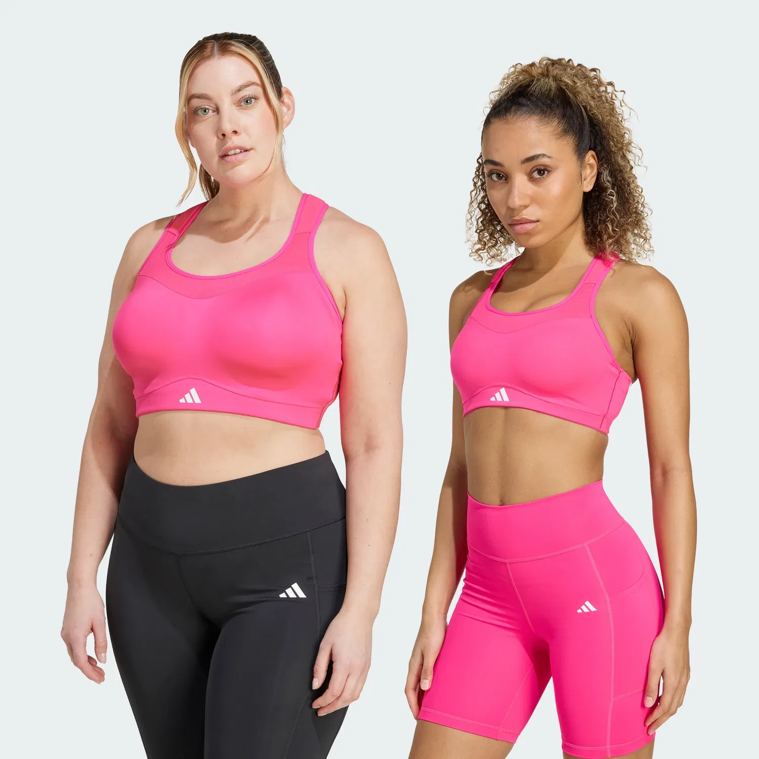 Женский спортивный бюстгальтер с высокой поддержкой adidas TLRD Impact, Shock Pink