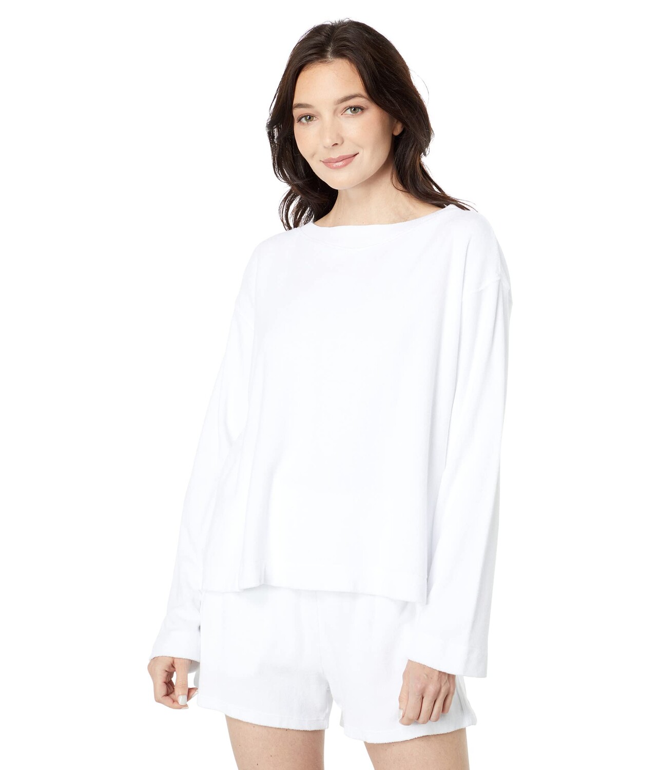 

Худи Mod-o-doc, Terry Cloth Long Sleeve High Crew Top, Белый, Худи Mod-o-doc, Terry Cloth Long Sleeve High Crew Top