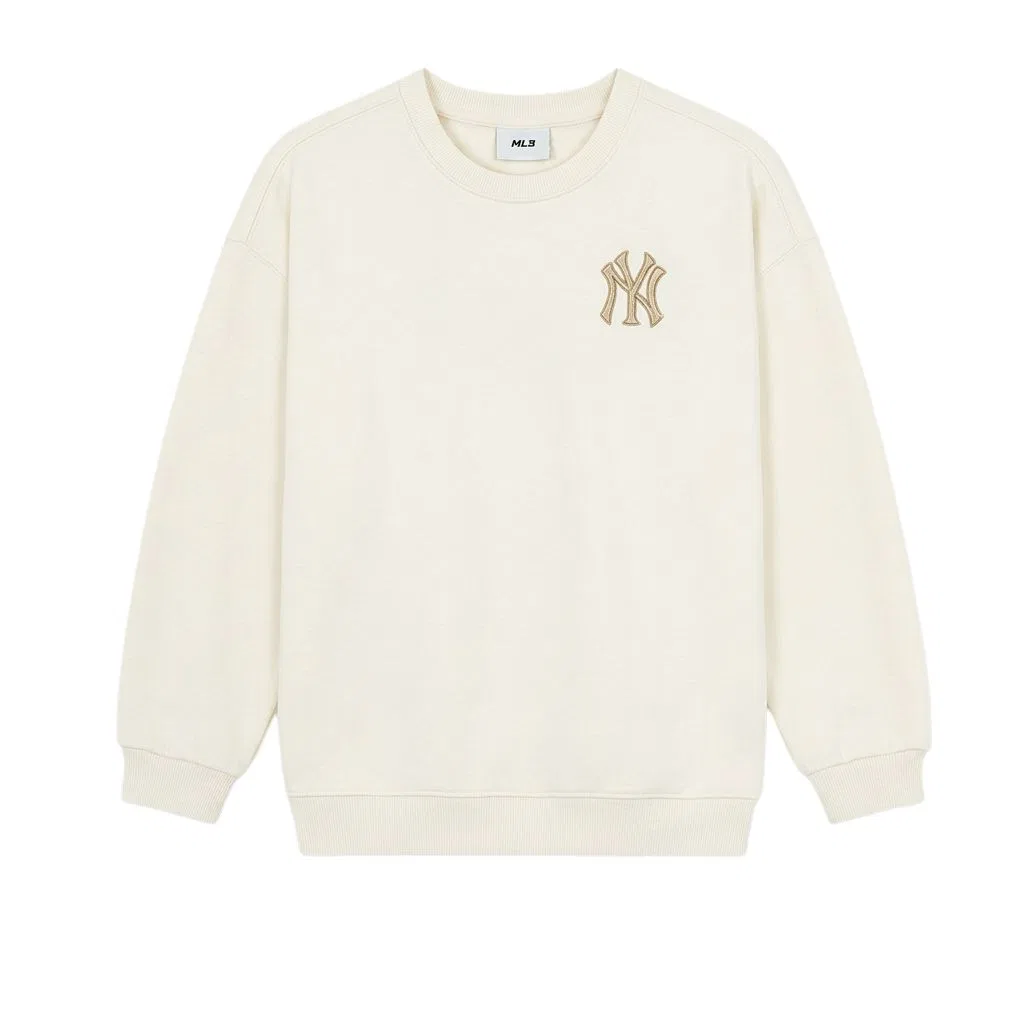 Детский свитшот с круглым вырезом MLB KIDS, Cream