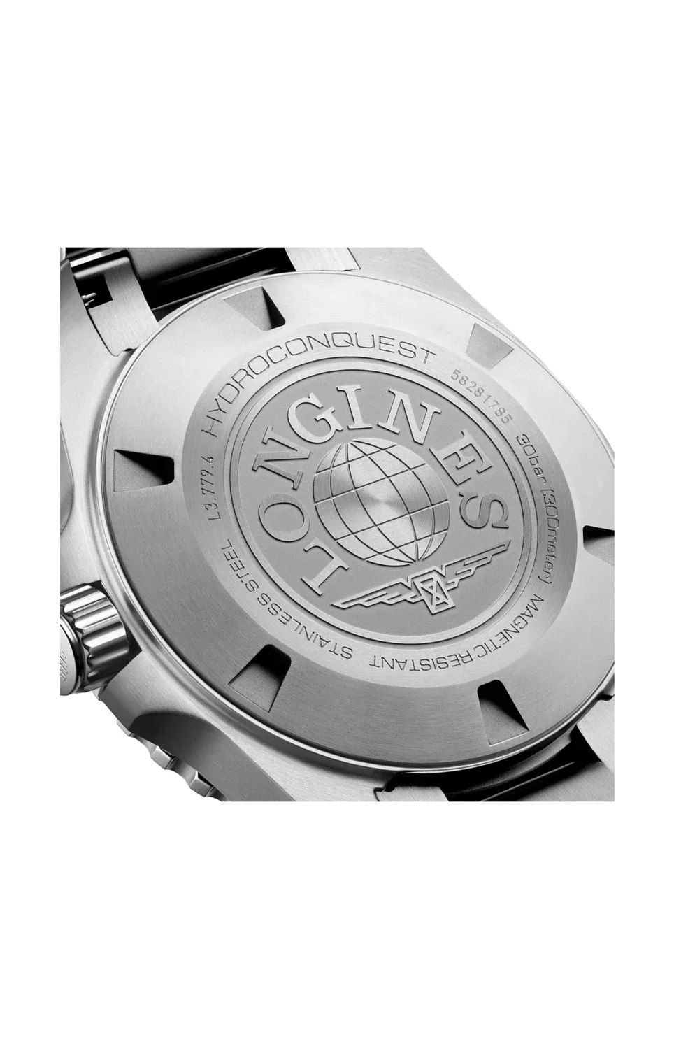 Гидроконквест 39 мм - l3.779.4.56.6 LONGINES, черный — фото 3