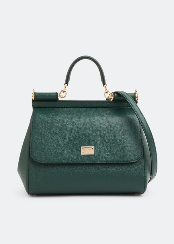 

Сумка DOLCE&GABBANA Sicily Dauphine medium handbag, зеленый