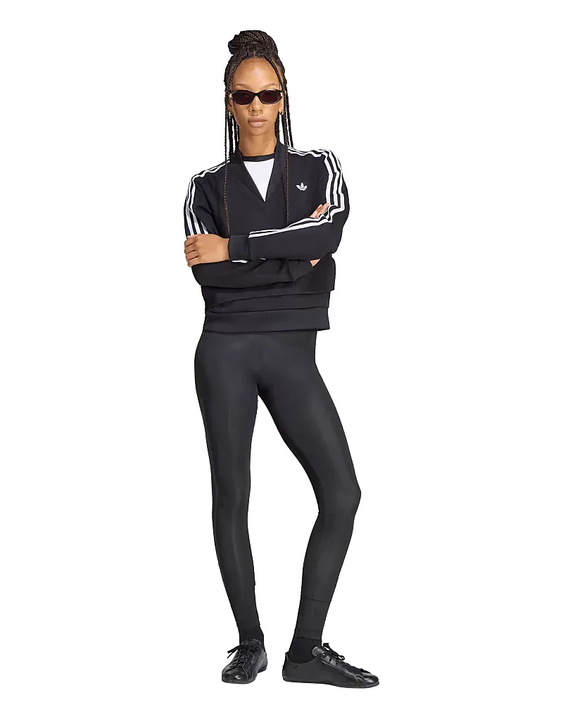 Прозрачные леггинсы Adidas Originals x Jennie, черный — фото 2