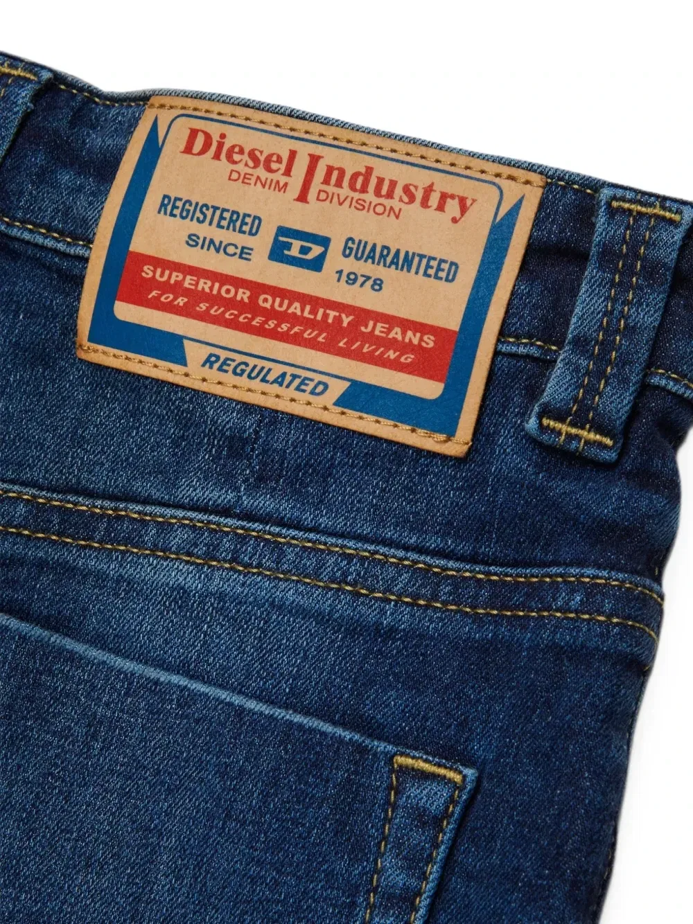 Мини-юбка с выцветшим эффектом Diesel Kids, синий — фото 4