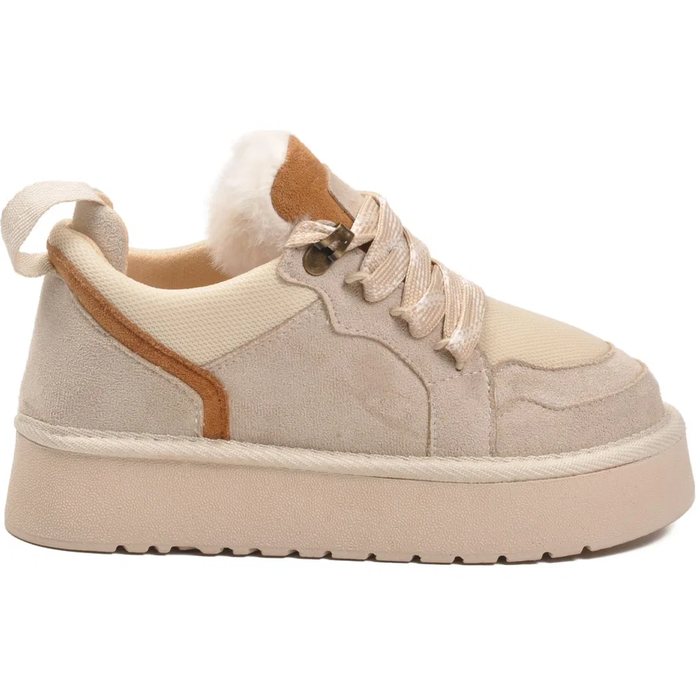 Детские кроссовки с шнуровкой Bej Süet Bağcıklı Unisex Çocuk Spor Ayakkabı 412445 F Ayakmod