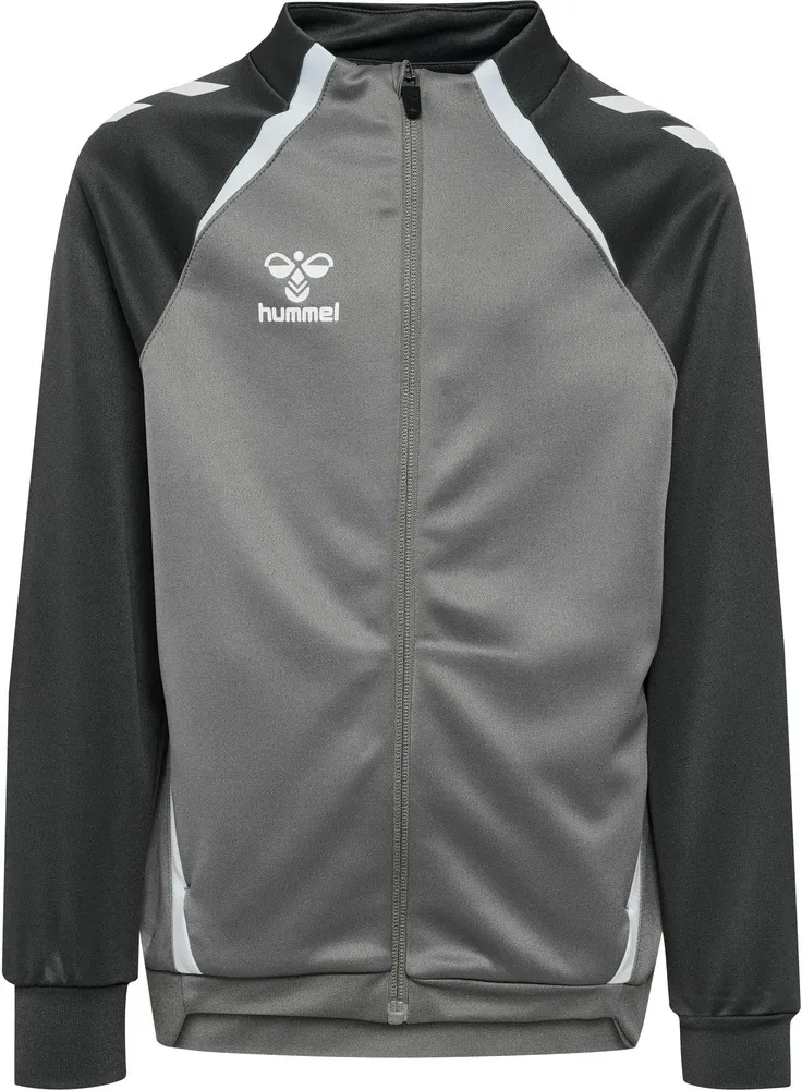Куртка спортивная детская на молнии Lead 2.0 Track Zip Jacket Hummel, серый — фото 2