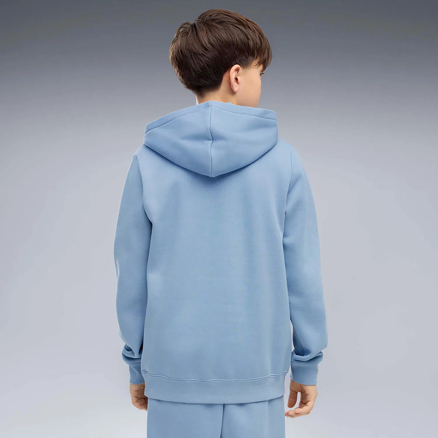 Детское худи для мальчиков с капюшоном Puma Ess Small No.1 Logo Centered Hoodie Fl B, Blau — фото 3