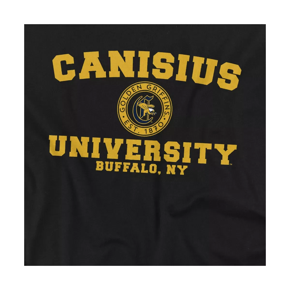 Детский боди-комбинезон с коротким рукавом NCAA Canisius College Circle Logo, Black — фото 2