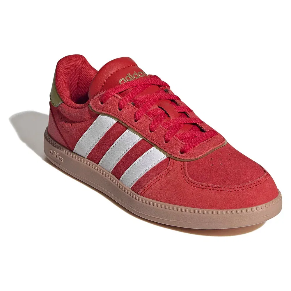 Детские кроссовки для девочек с низким силуэтом Breaknet Sleek Junior Adidas, Red — фото 2