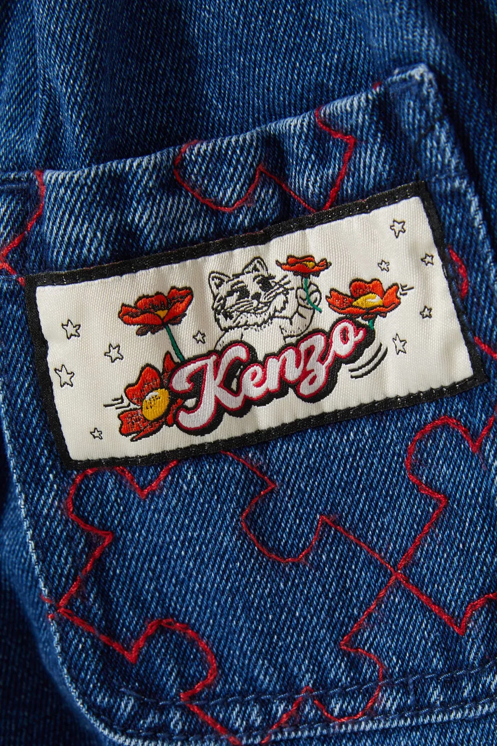 Джинсы прямые KENZO KIDS — фото 4