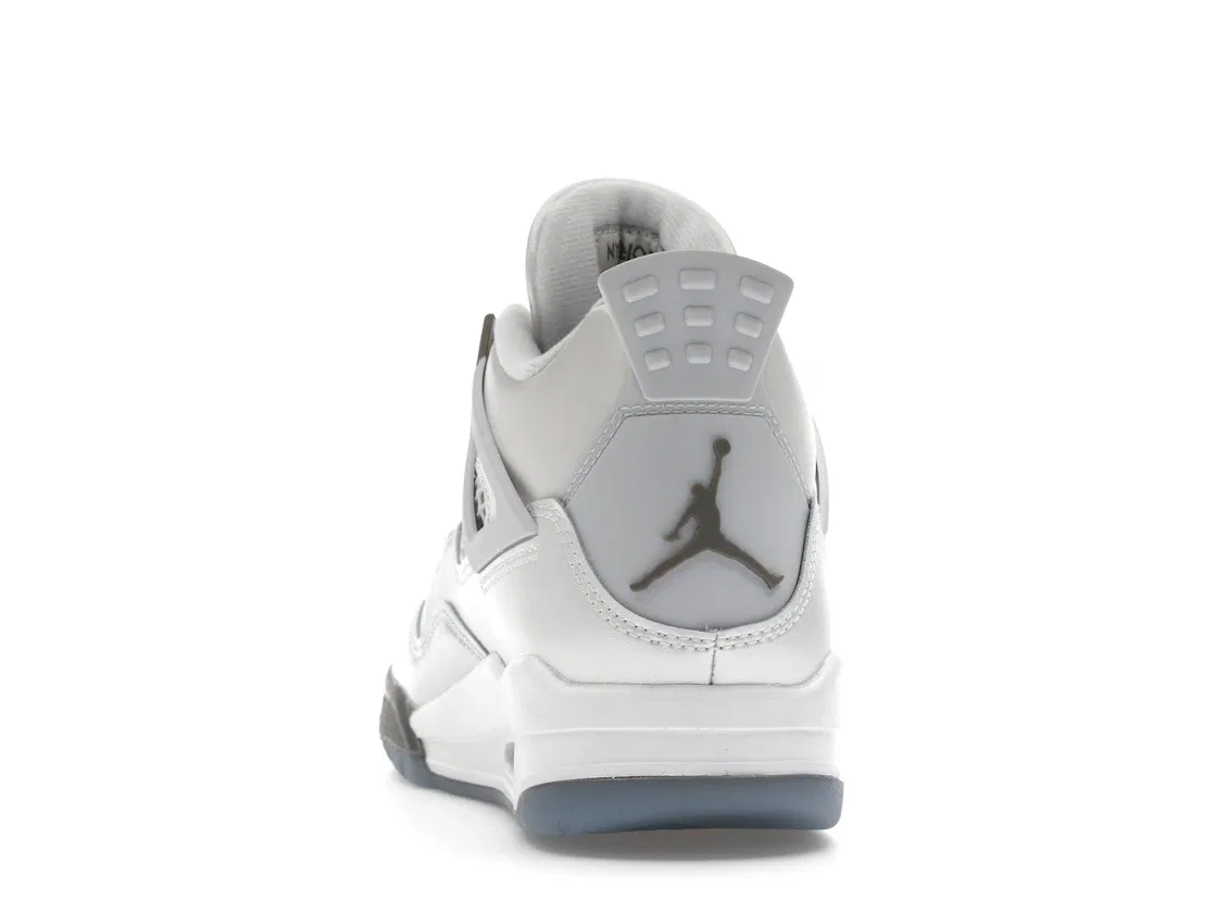 Детские кроссовки Lifestyle с цветовым акцентом Jordan 4 Retro Jordan, Photon Dust/Blue Chill/Flat Pewter/White/Blue Tint — фото 4