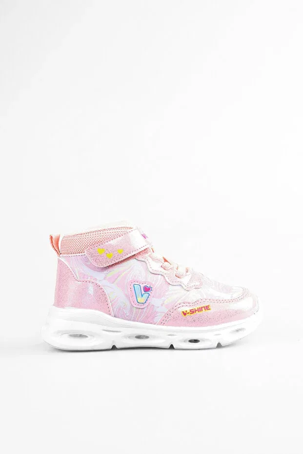 Детские ботинки для девочек с ортопедической поддержкой Pony Lighted Lightweight Ankle-Length Orthopedic Girls' Boots Vicco, Pink