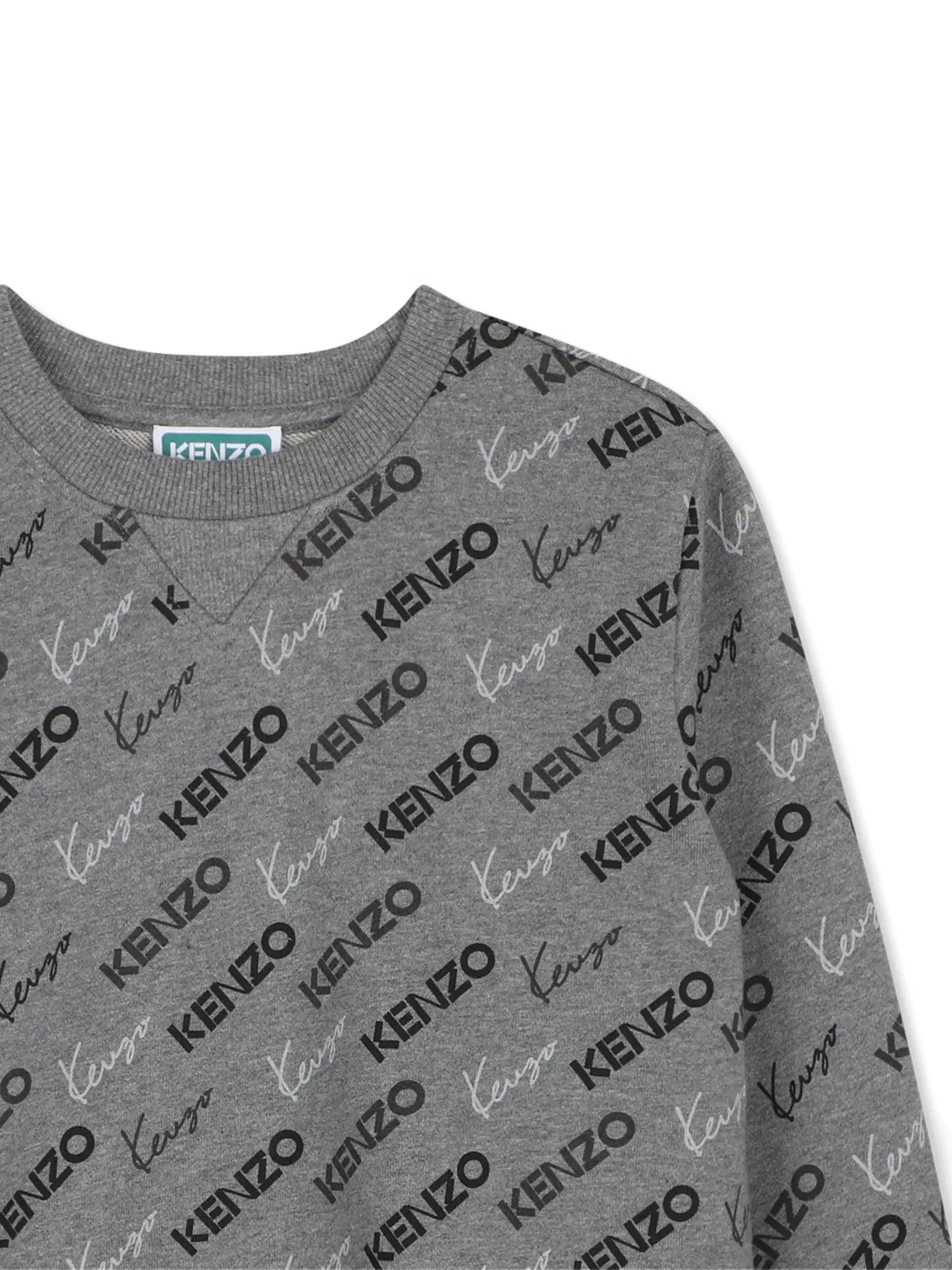 Kenzo Свитшот с принтом логотипа серый — фото 2
