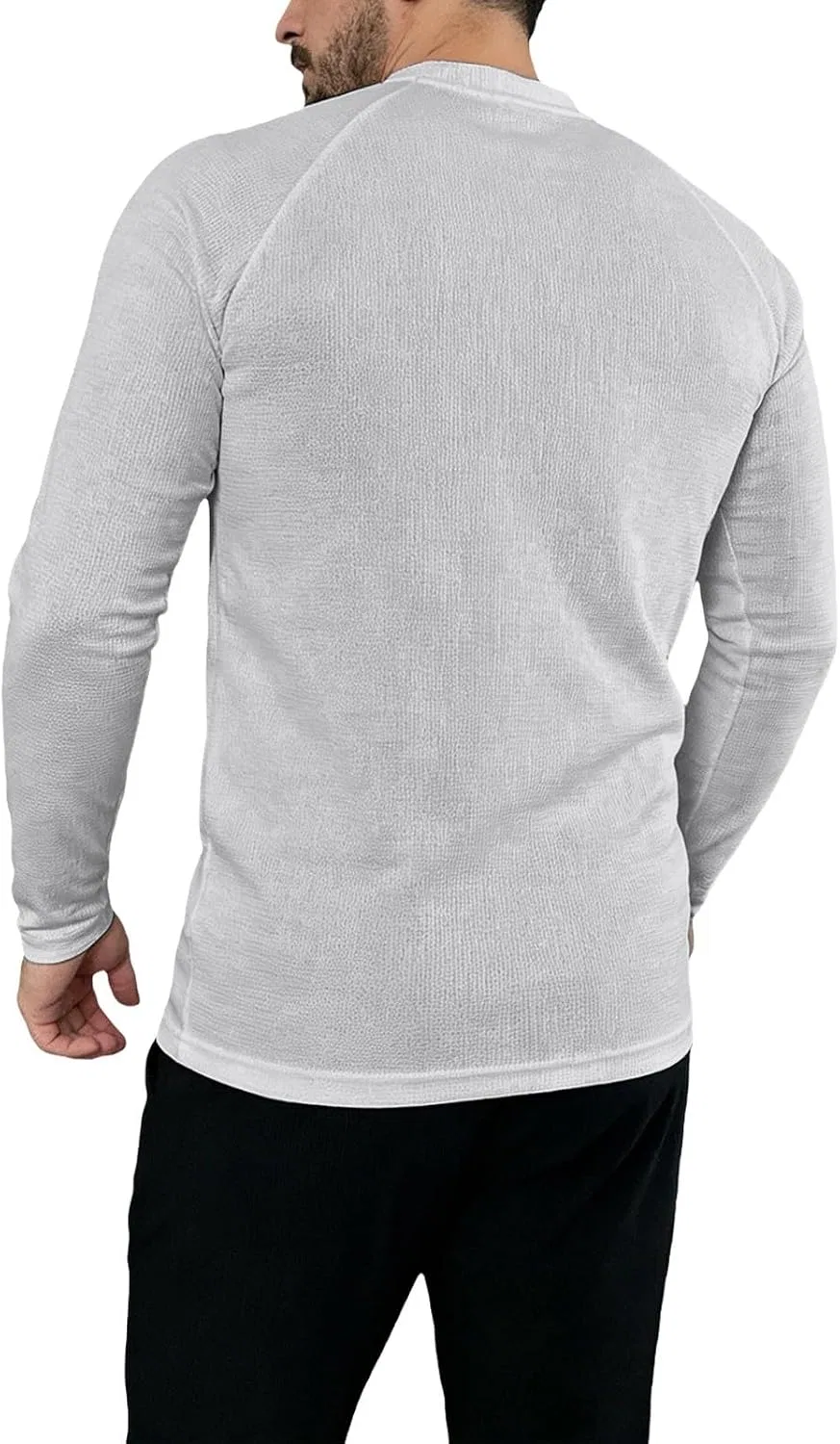Мужская спортивная футболка raglan с быстрым высыханием, Light Ashy — фото 4