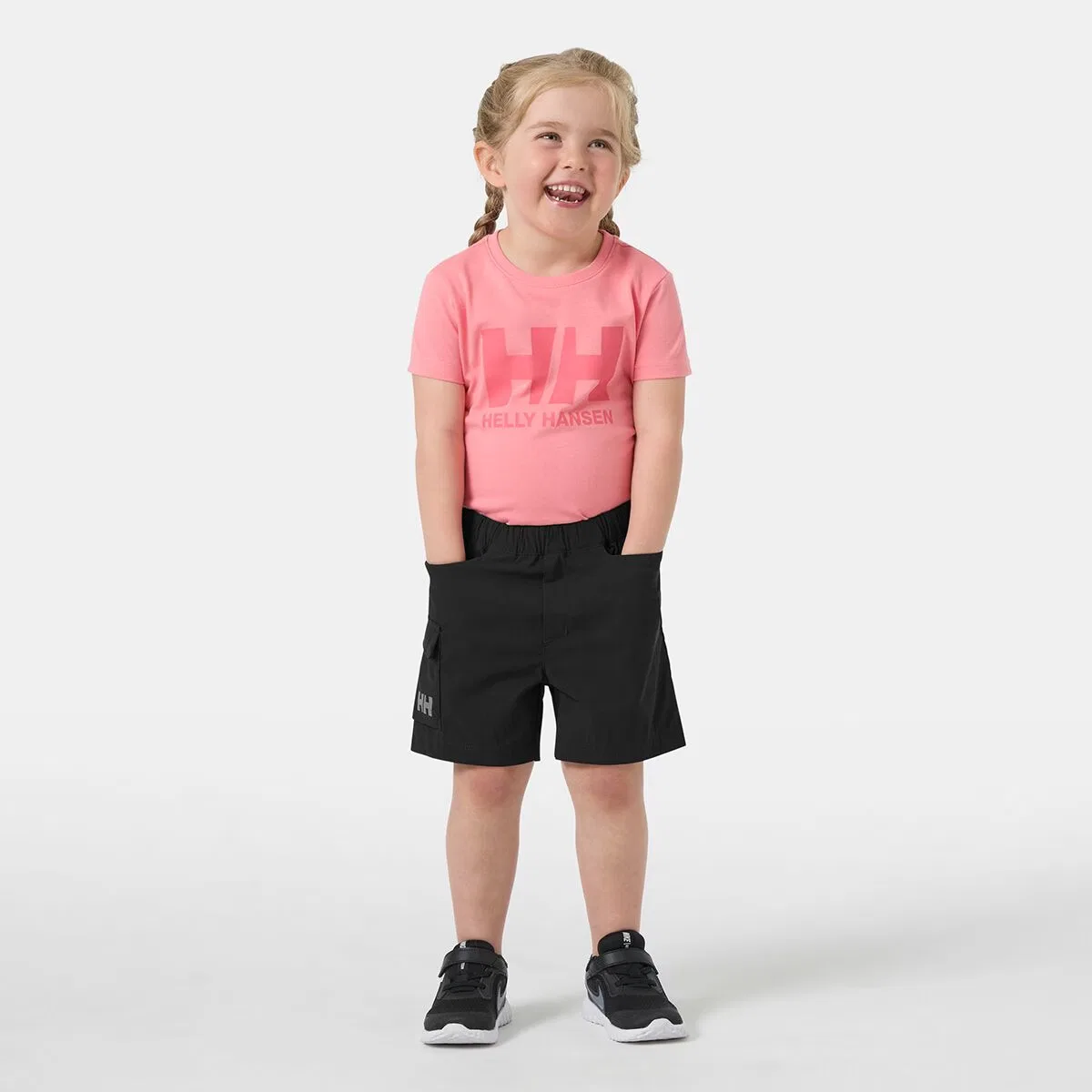 Детские шорты для мальчиков с рипстоп ткани Qd cargo shorts 2.0 - toddlers' Helly Hansen, Ebony — фото 3