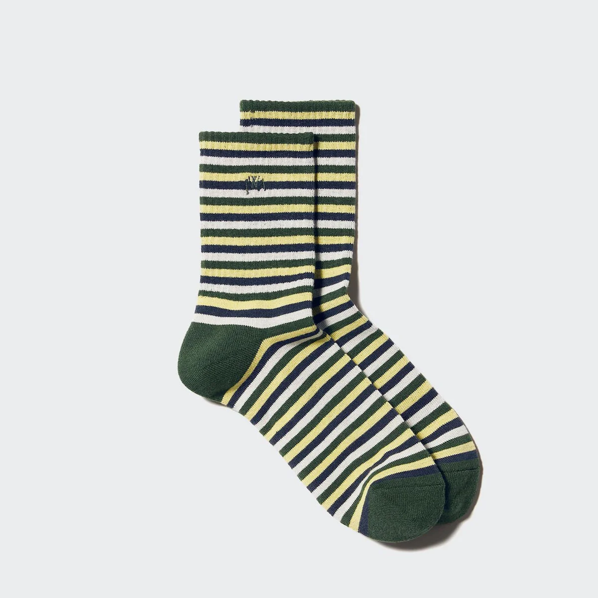 Носки Uniqlo x JW Anderson Heattech Muiti Striped, 55 зеленый