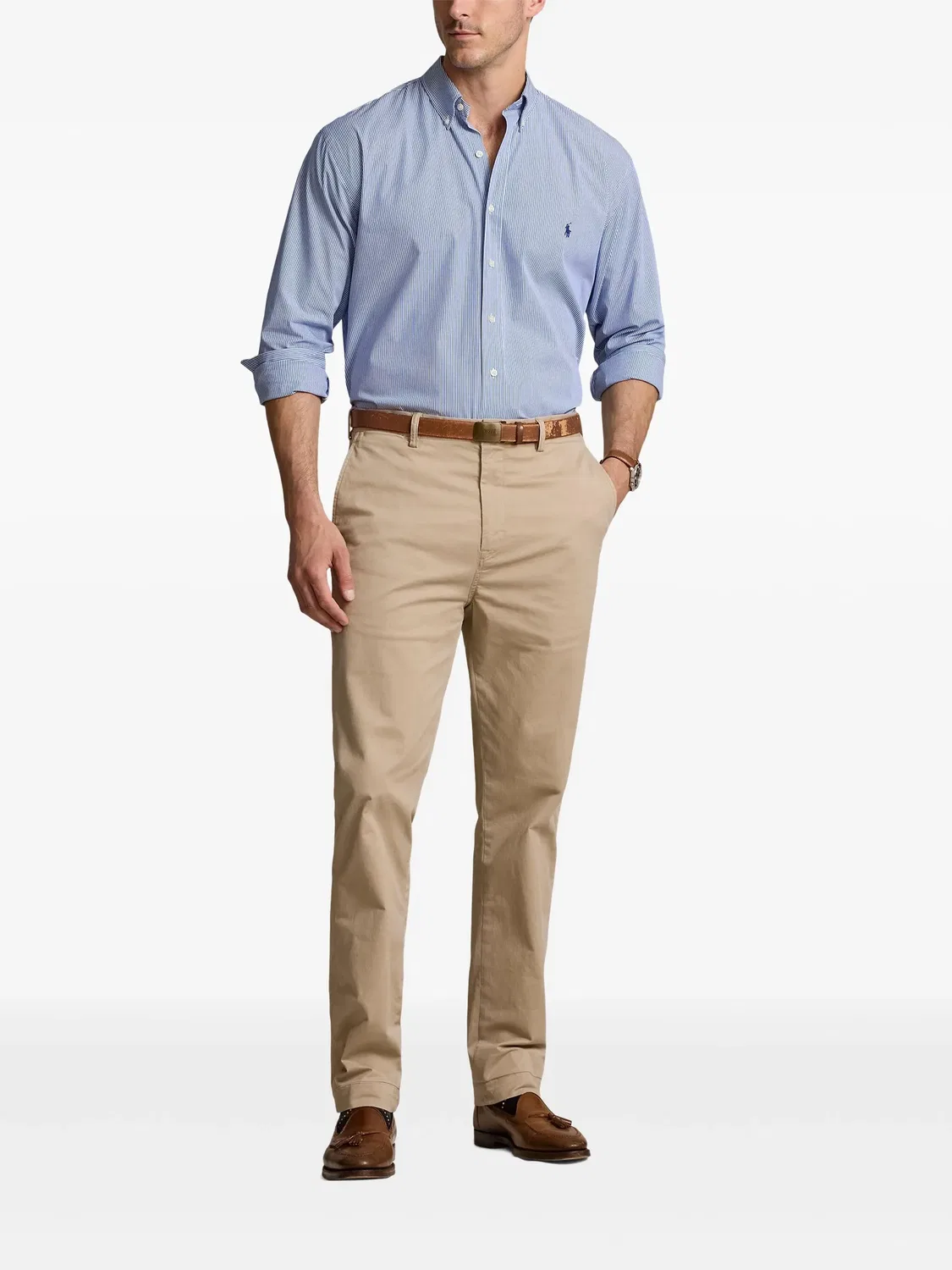Брюки чинос Classic Polo Ralph Lauren, нейтральные цвета — фото 2