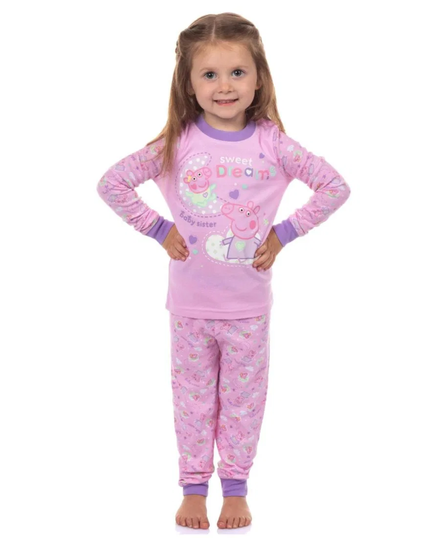 Пижамный комплект с длинным рукавом Sweet Dreams Peppa Pig, Pink