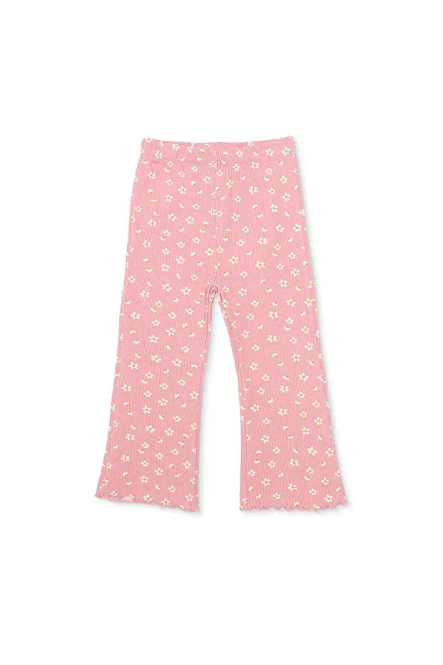 Детские леггинсы для девочек с принтом Ebebek Hello Baby, Pink Printed