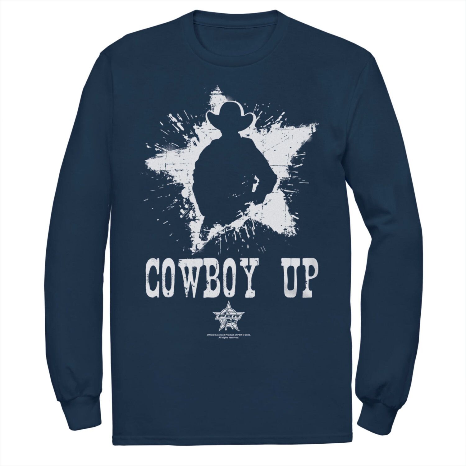 

Мужская футболка PBR Cowboy Up Star Silhouette с длинными рукавами Licensed Character, Черный, Мужская футболка PBR Cowboy Up Star Silhouette с длинными рукавами Licensed Character