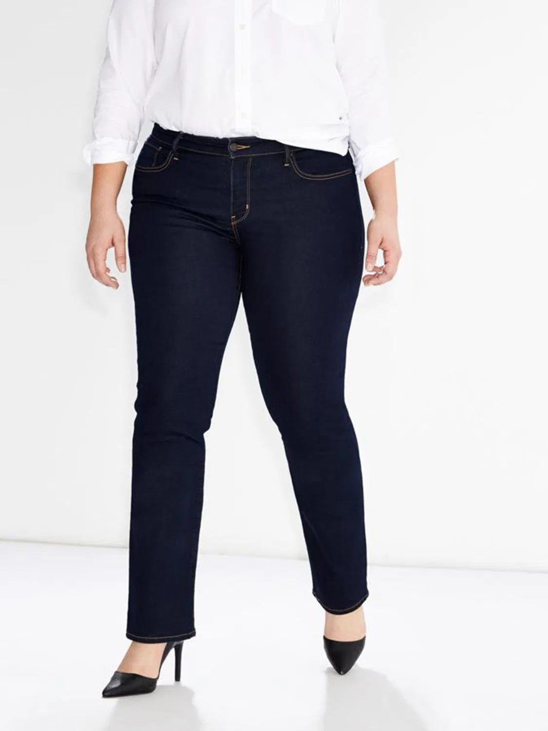 Levi's Darkest Sky Blue Curve 311 Shaping Straight Джинсы